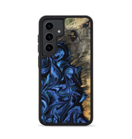 Galaxy S24 Wood Phone Case - Oliver (Blue, 801412)