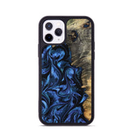 iPhone 11 Pro Wood Phone Case - Oliver (Blue, 801412)