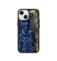iPhone 13 mini Wood Phone Case - Oliver (Blue, 801412)