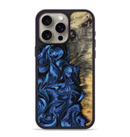 iPhone 15 Pro Max Wood Phone Case - Oliver (Blue, 801412)