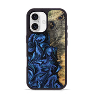 iPhone 17 Wood Phone Case - Oliver (Blue, 801412)