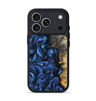 iPhone 17 Pro Wood Phone Case - Oliver (Blue, 801412)