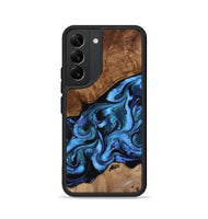 Galaxy S22 Wood Phone Case - Maximus (Blue, 801413)