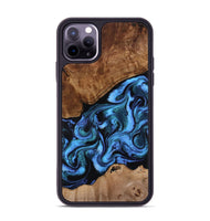 iPhone 11 Pro Max Wood Phone Case - Maximus (Blue, 801413)