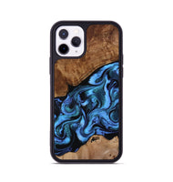 iPhone 11 Pro Wood Phone Case - Maximus (Blue, 801413)