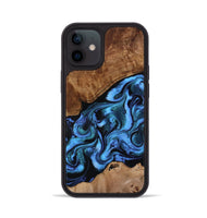 iPhone 12 Wood Phone Case - Maximus (Blue, 801413)