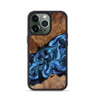 iPhone 13 Pro Wood Phone Case - Maximus (Blue, 801413)