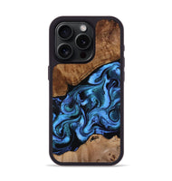 iPhone 15 Pro Wood Phone Case - Maximus (Blue, 801413)