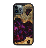 iPhone 12 Pro Max Wood Phone Case - Jayden (Red, 801421)