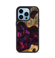 iPhone 14 Pro Wood Phone Case - Jayden (Red, 801421)