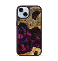 iPhone 15 Wood Phone Case - Jayden (Red, 801421)