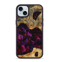 iPhone 15 Plus Wood Phone Case - Jayden (Red, 801421)