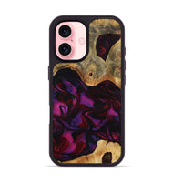 iPhone 16 Wood Phone Case - Jayden (Red, 801421)