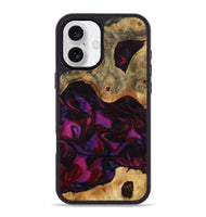 iPhone 16 Plus Wood Phone Case - Jayden (Red, 801421)