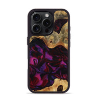 iPhone 16 Pro Wood Phone Case - Jayden (Red, 801421)