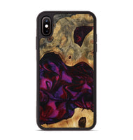 iPhone Xs Max Wood Phone Case - Jayden (Red, 801421)