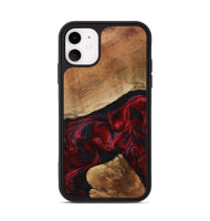 iPhone 11 Wood Phone Case - Donny (Red, 801422)