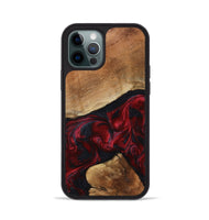 iPhone 12 Pro Wood Phone Case - Donny (Red, 801422)
