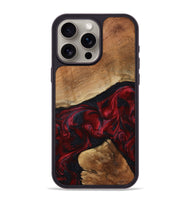 iPhone 15 Pro Max Wood Phone Case - Donny (Red, 801422)