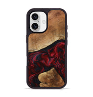 iPhone 17 Wood Phone Case - Donny (Red, 801422)