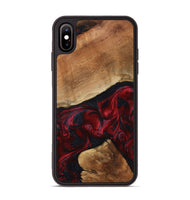 iPhone Xs Max Wood Phone Case - Donny (Red, 801422)