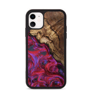 iPhone 11 Wood Phone Case - Debbi (Red, 801426)