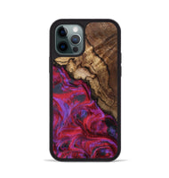 iPhone 12 Pro Wood Phone Case - Debbi (Red, 801426)