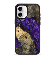 iPhone 16 Plus Wood Phone Case - Tammie (Purple, 801451)