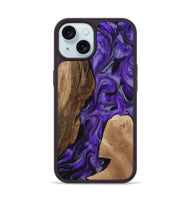 iPhone 15 Wood Phone Case - Rupert (Purple, 801453)