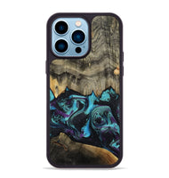 iPhone 14 Pro Max Wood Phone Case - Deena (Purple, 801454)