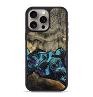 iPhone 15 Pro Max Wood Phone Case - Deena (Purple, 801454)