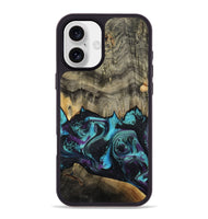 iPhone 16 Plus Wood Phone Case - Deena (Purple, 801454)