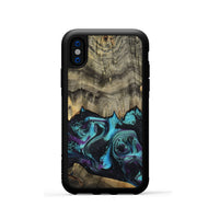 iPhone Xs Wood Phone Case - Deena (Purple, 801454)