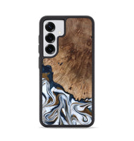 Galaxy S25 Wood Phone Case - Dash (Teal & Gold, 801457)