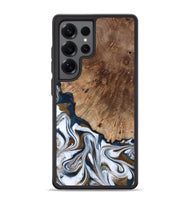 Galaxy S25 Ultra Wood Phone Case - Dash (Teal & Gold, 801457)