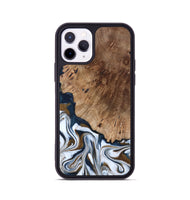 iPhone 11 Pro Wood Phone Case - Dash (Teal & Gold, 801457)
