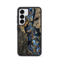 Galaxy S25 Wood Phone Case - Jarrod (Teal & Gold, 801465)