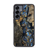 Galaxy S25 Plus Wood Phone Case - Jarrod (Teal & Gold, 801465)