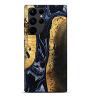 Galaxy S22 Ultra Wood Live Edge Phone Case - Velda (Black & White, 801467)