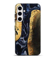 Galaxy S25 Plus Wood Live Edge Phone Case - Velda (Black & White, 801467)