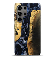 Galaxy S25 Ultra Wood Live Edge Phone Case - Velda (Black & White, 801467)