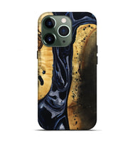 iPhone 13 Pro Wood Live Edge Phone Case - Velda (Black & White, 801467)