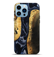 iPhone 14 Pro Max Wood Live Edge Phone Case - Velda (Black & White, 801467)