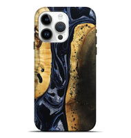 iPhone 15 Pro Max Wood Live Edge Phone Case - Velda (Black & White, 801467)