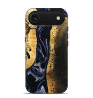 iPhone 17 Air Wood Live Edge Phone Case - Velda (Black & White, 801467)