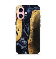 iPhone 17 Wood Live Edge Phone Case - Velda (Black & White, 801467)