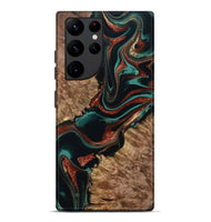 Galaxy S22 Ultra Wood Live Edge Phone Case - Liza (Green, 801478)