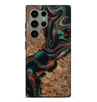 Galaxy S24 Ultra Wood Live Edge Phone Case - Liza (Green, 801478)