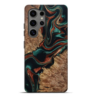 Galaxy S25 Ultra Wood Live Edge Phone Case - Liza (Green, 801478)