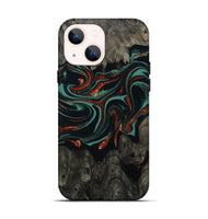 iPhone 13 Wood Live Edge Phone Case - Maya (Green, 801492)